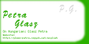 petra glasz business card